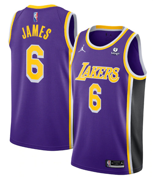 LeBron James Los Angeles Lakers purple City Edition jersey