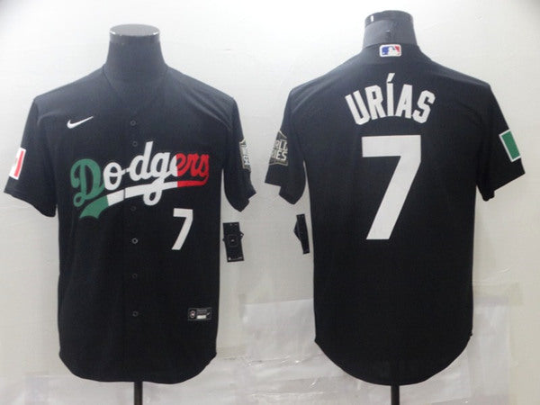 Julio Urias Los Angeles Dodgers black jersey