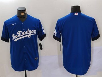 Custom Los Angeles Dodgers blue City Connect jersey
