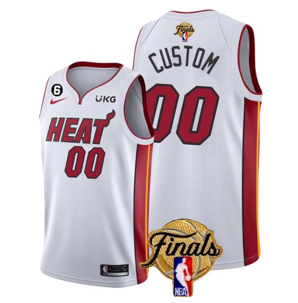 Custom Miami Heat white jersey