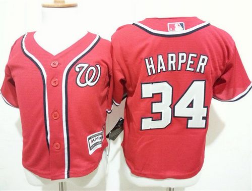 Bryce Harper Washington Nationals red jersey