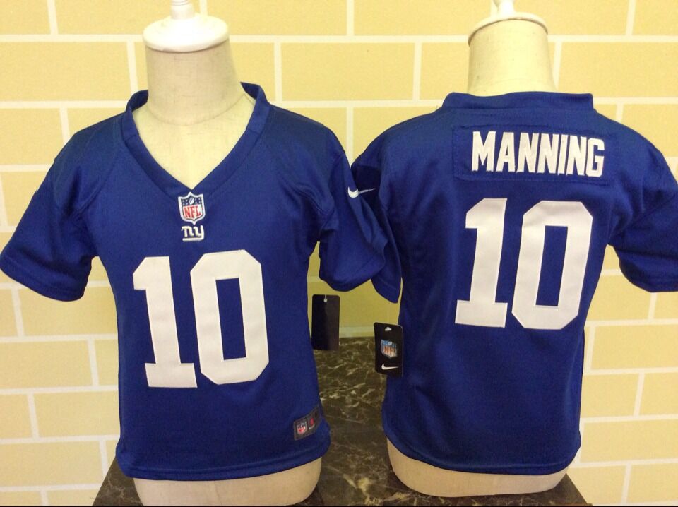Eli Manning New York Giants blue jersey