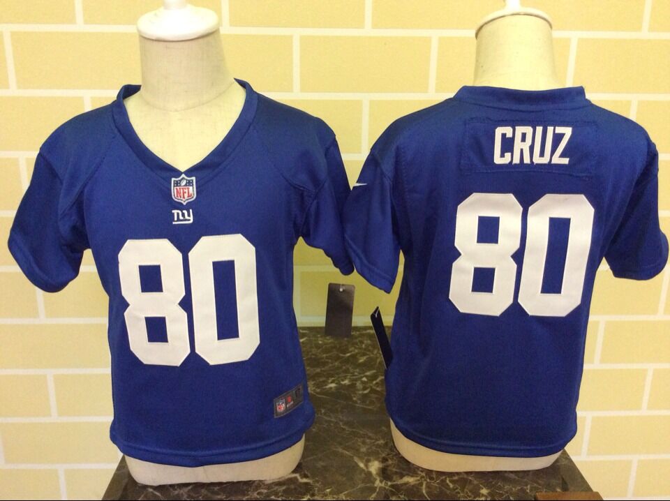 Victor Cruz New York Giants blue jersey