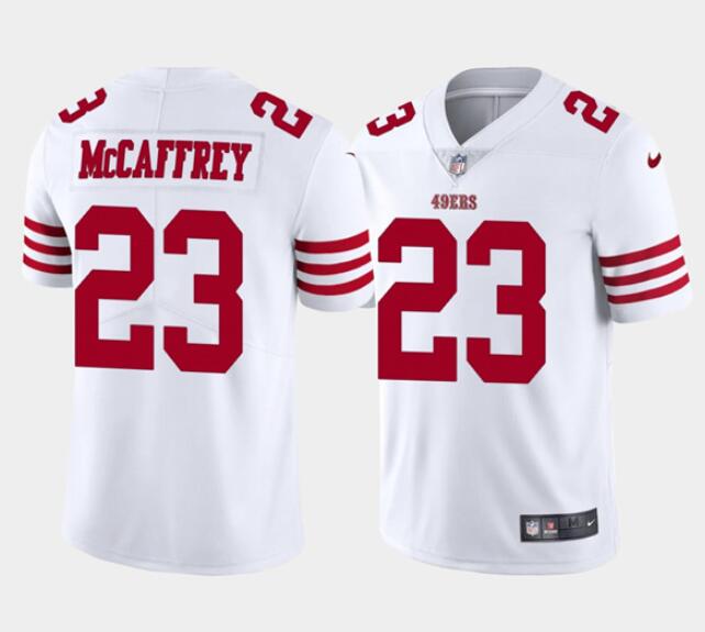 Christian McCaffrey San Francisco 49ers white jersey