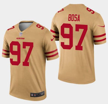 Nick Bosa San Francisco 49ers gold Inverted Legend jersey
