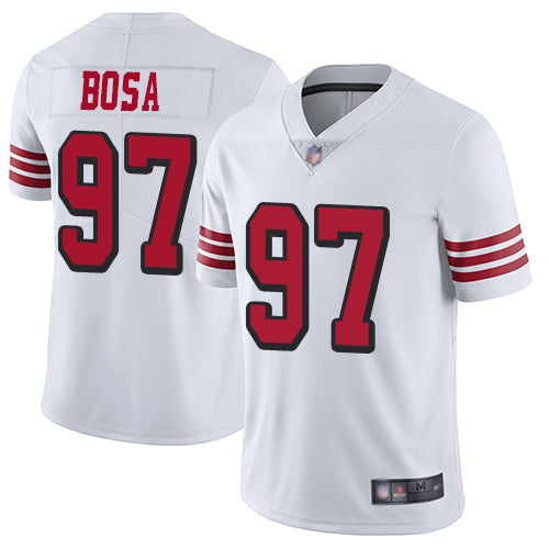 Nick Bosa San Francisco 49ers white jersey
