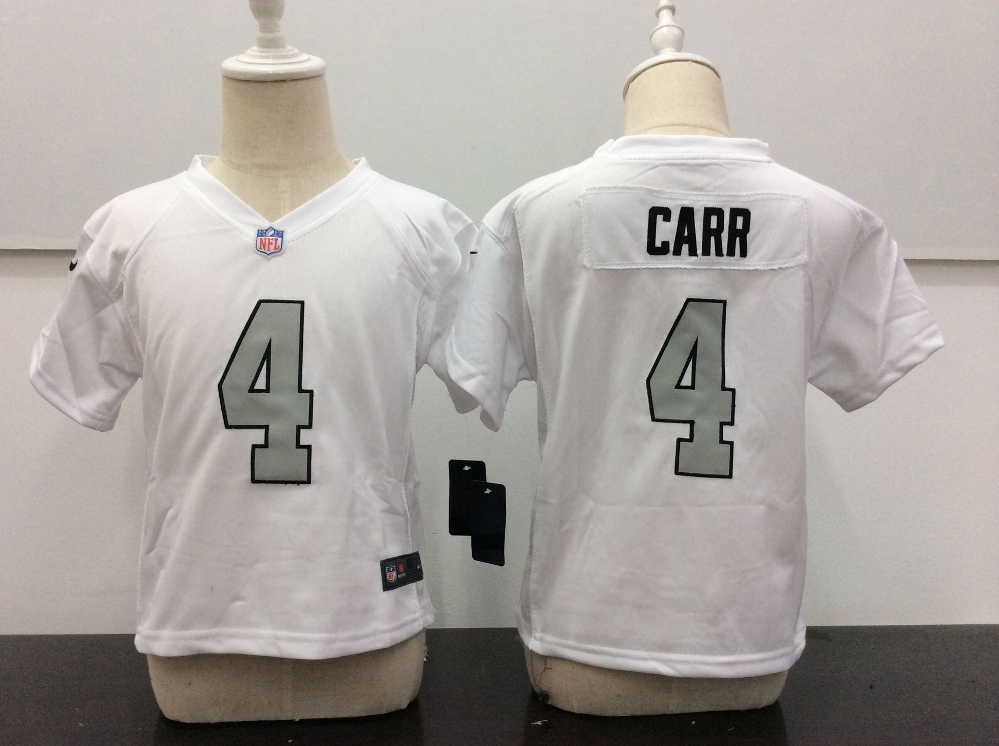 Derek Carr Las Vegas Raiders white jersey
