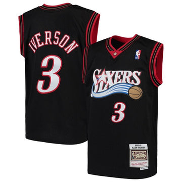 Allen Iverson Philadelphia 76ers black jersey