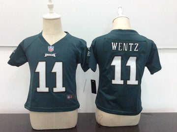 Carson Wentz Philadelphia Eagles green jersey