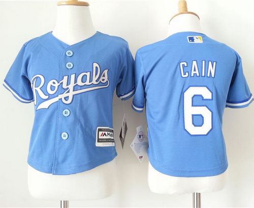 Lorenzo Cain Kansas City Royals blue Alternate jersey