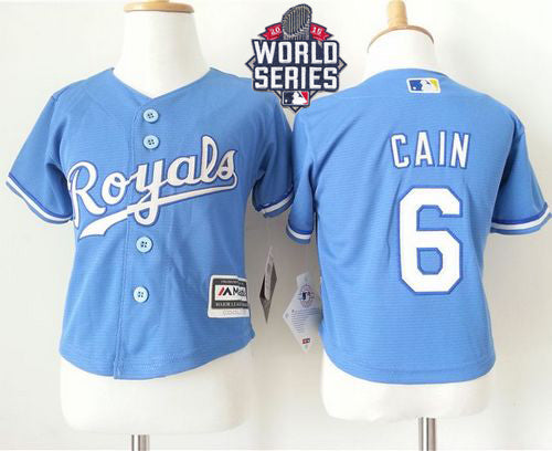 Lorenzo Cain Kansas City Royals blue Alternate jersey