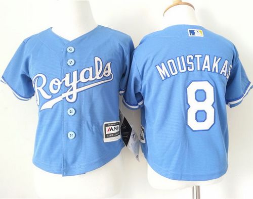 Mike Moustakas Kansas City Royals blue Alternate jersey