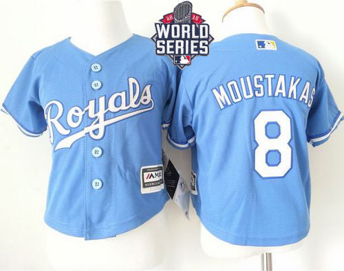 Mike Moustakas Kansas City Royals blue Alternate jersey