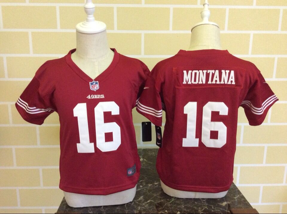 Joe Montana San Francisco 49ers red jersey