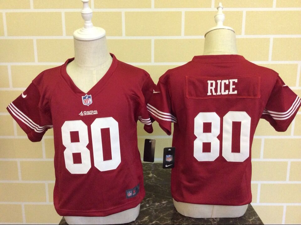 Jerry Rice San Francisco 49ers red jersey