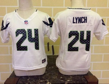 Marshawn Lynch Seattle Seahawks white Elite jersey