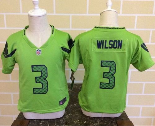 Russell Wilson Seattle Seahawks green Elite jersey