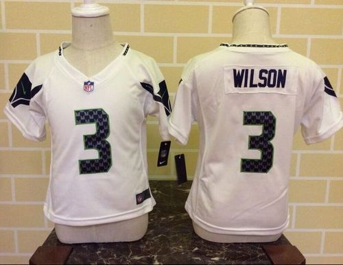 Russell Wilson Seattle Seahawks white Elite jersey