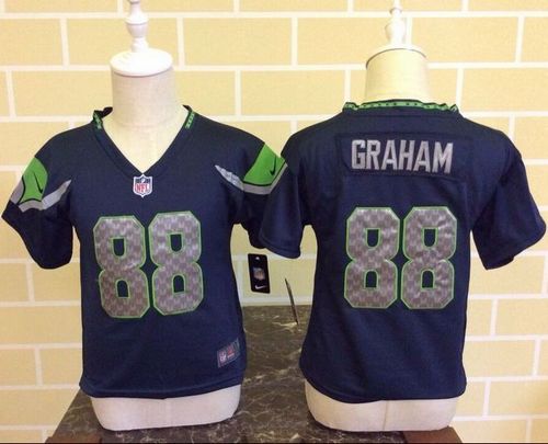 Jimmy Graham Seattle Seahawks blue Elite jersey