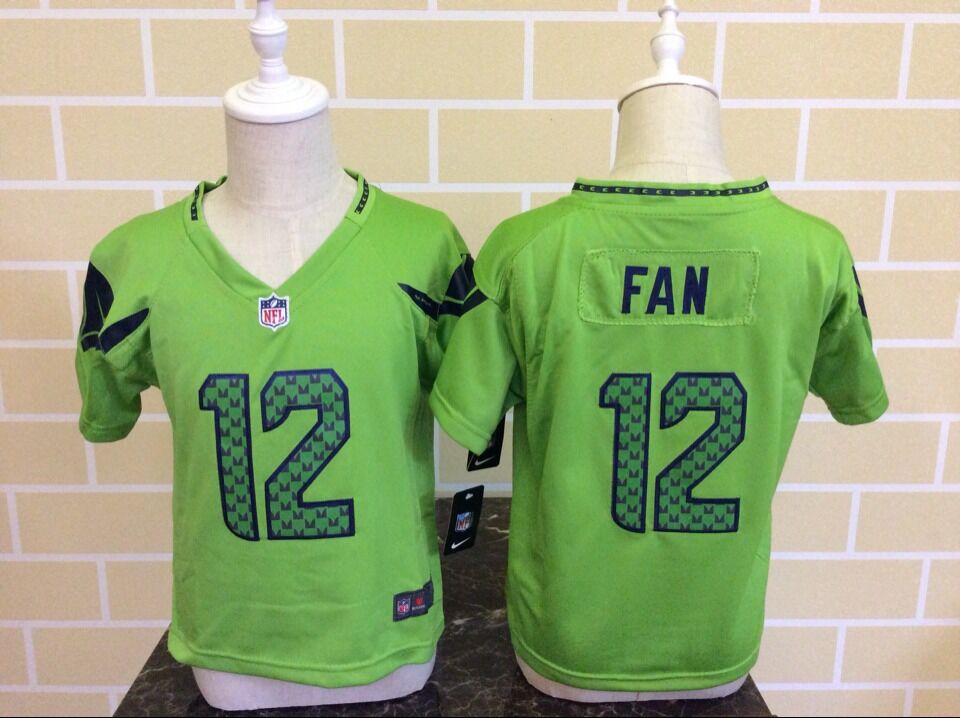 Fan Seattle Seahawks green jersey