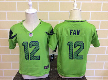 Fan Seattle Seahawks green jersey