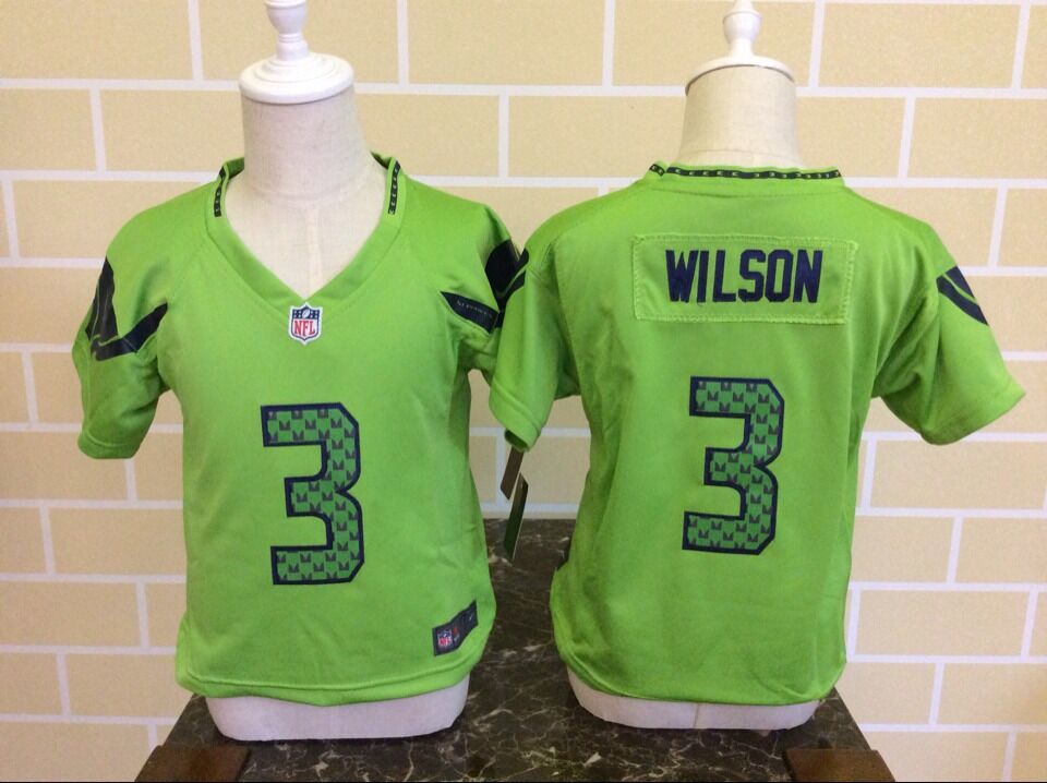 Russell Wilson Seattle Seahawks green jersey