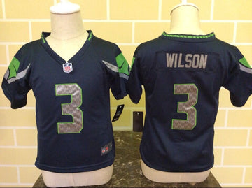 Russell Wilson Seattle Seahawks navy jersey