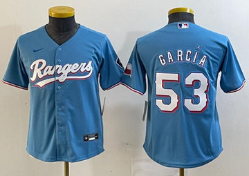 Adolis Garcia Texas Rangers blue jersey