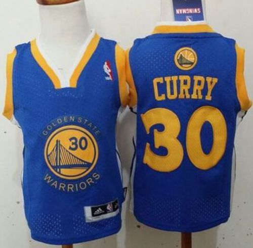 Stephen Curry Golden State Warriors blue jersey