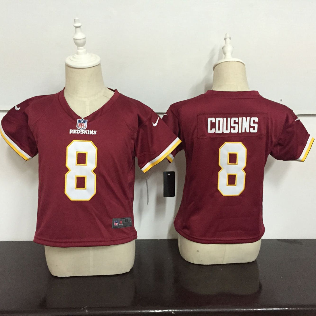 Kirk Cousins Washington Commanders burgundy jersey