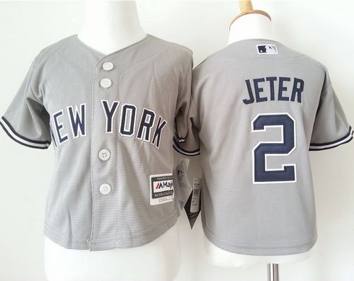 Derek Jeter New York Yankees grey jersey