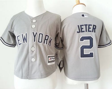 Derek Jeter New York Yankees grey jersey
