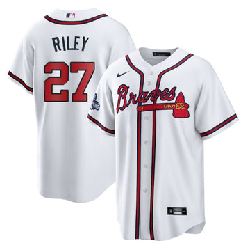 Austin Riley Atlanta Braves white jersey