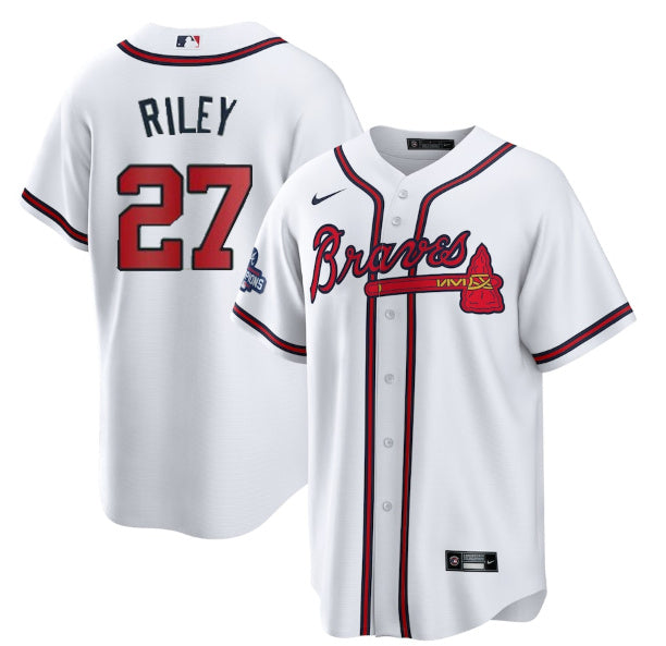 Austin Riley Atlanta Braves white jersey