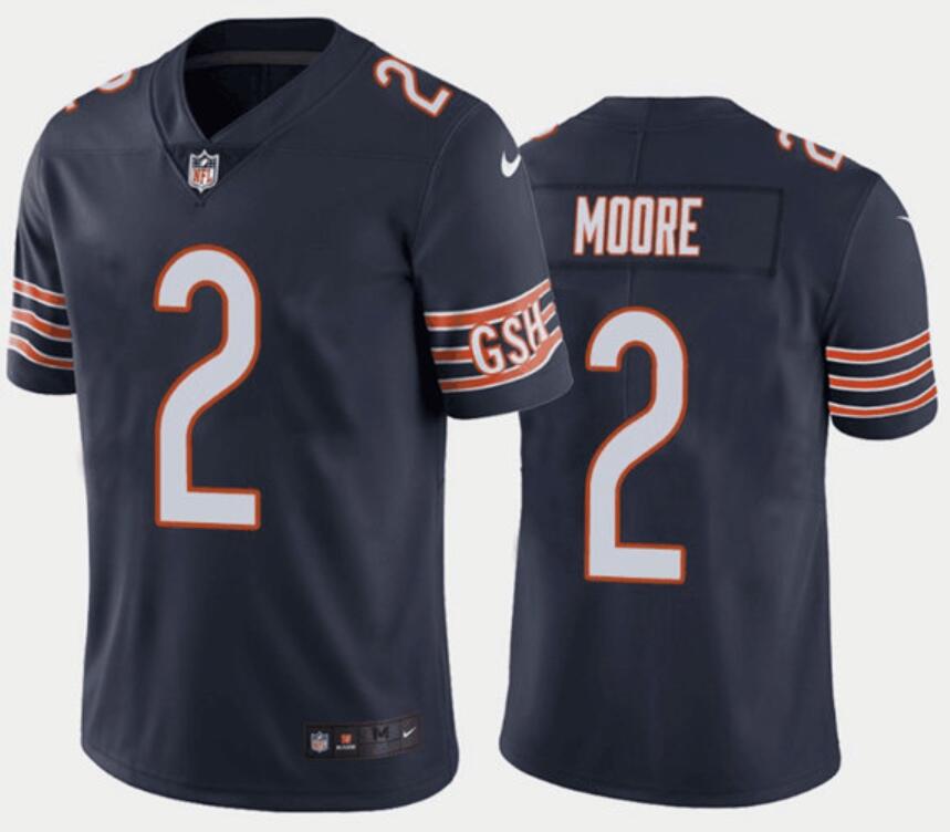 DJ Moore Chicago Bears navy jersey