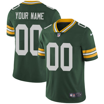 Custom Green Bay Packers green jersey