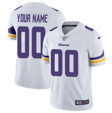 Custom Minnesota Vikings white jersey