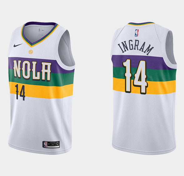 Brandon Ingram New Orleans Pelicans white jersey