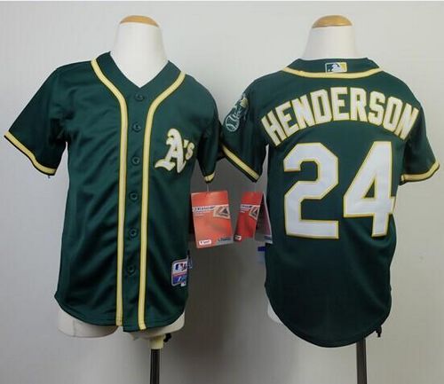 Rickey Henderson Oakland Athletics green jersey
