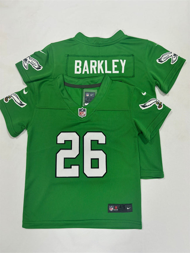 Saquon Barkley Philadelphia Eagles green Throwback jersey