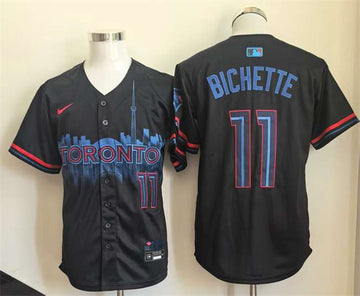 Bo Bichette Toronto Blue Jays navy City Connect jersey