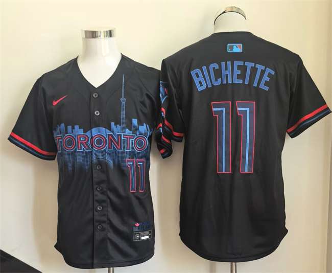 Bo Bichette Toronto Blue Jays navy City Connect jersey