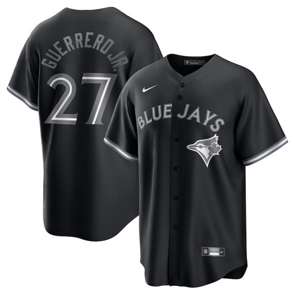 Vladimir Guerrero Jr Toronto Blue Jays black Lights Out jersey