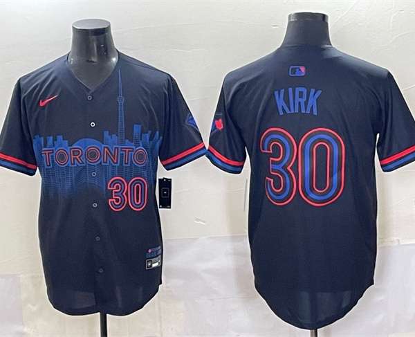 Alejandro Kirk Toronto Blue Jays navy City Connect jersey