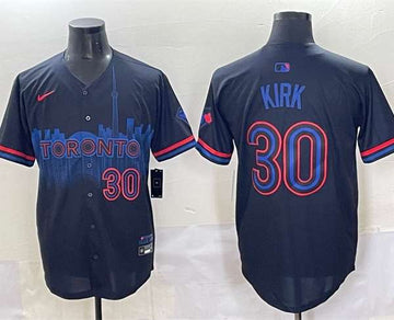 Alejandro Kirk Toronto Blue Jays navy City Connect jersey