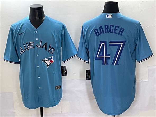 Addison Barger Toronto Blue Jays blue jersey