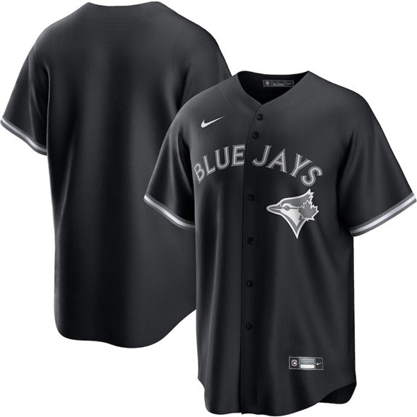 Custom Toronto Blue Jays black Lights Out jersey