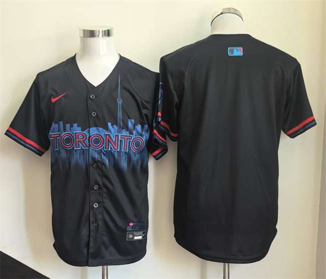 Custom Toronto Blue Jays navy City Connect jersey