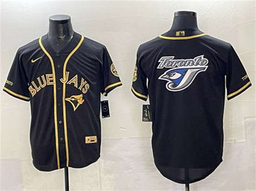 Team Big Logo Toronto Blue Jays black jersey