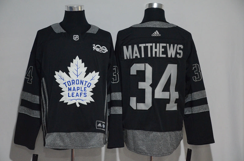 Auston Matthews Toronto Maple Leafs black jersey